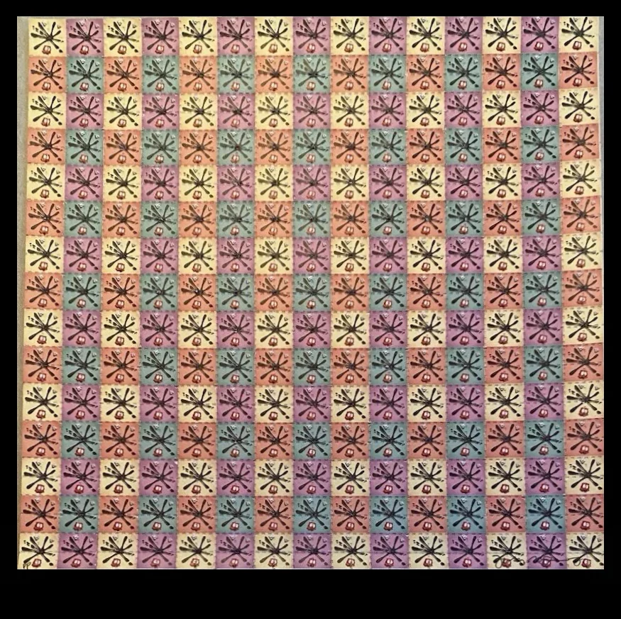 Jason Freeny — “Splat! Grid” blotter art