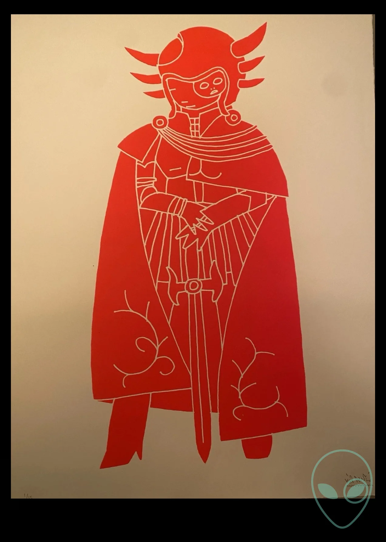 Kid Acne — “Commander Makara — Red Edition” art print