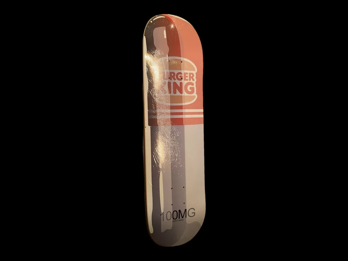 Denial — “Burger King Pill” skate deck