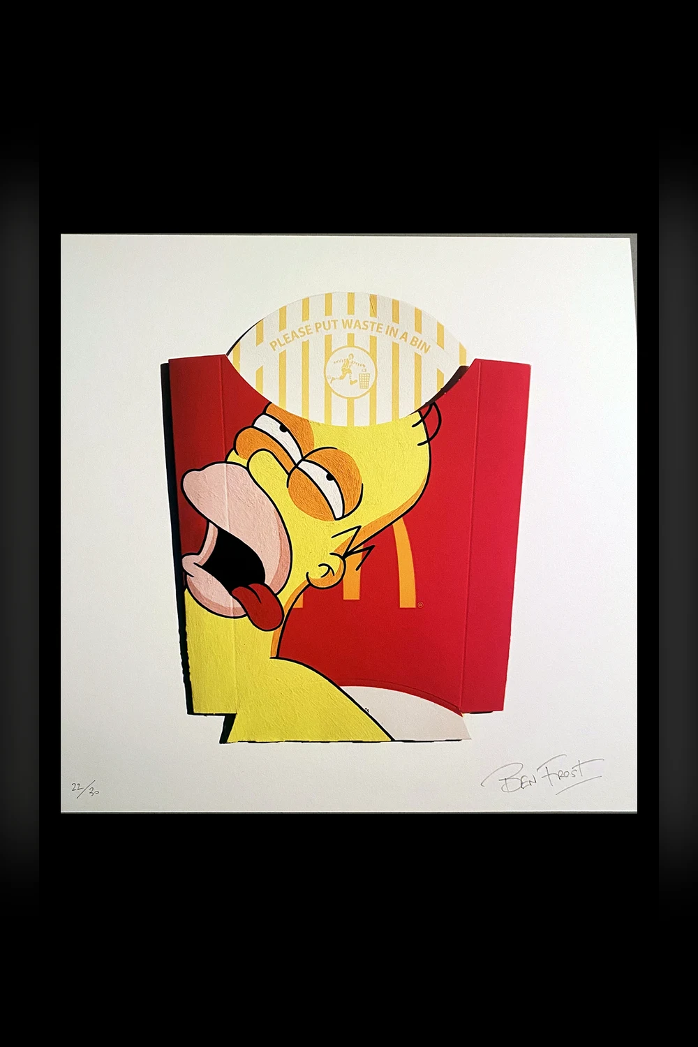Ben Frost — “Comatose Homer” art print