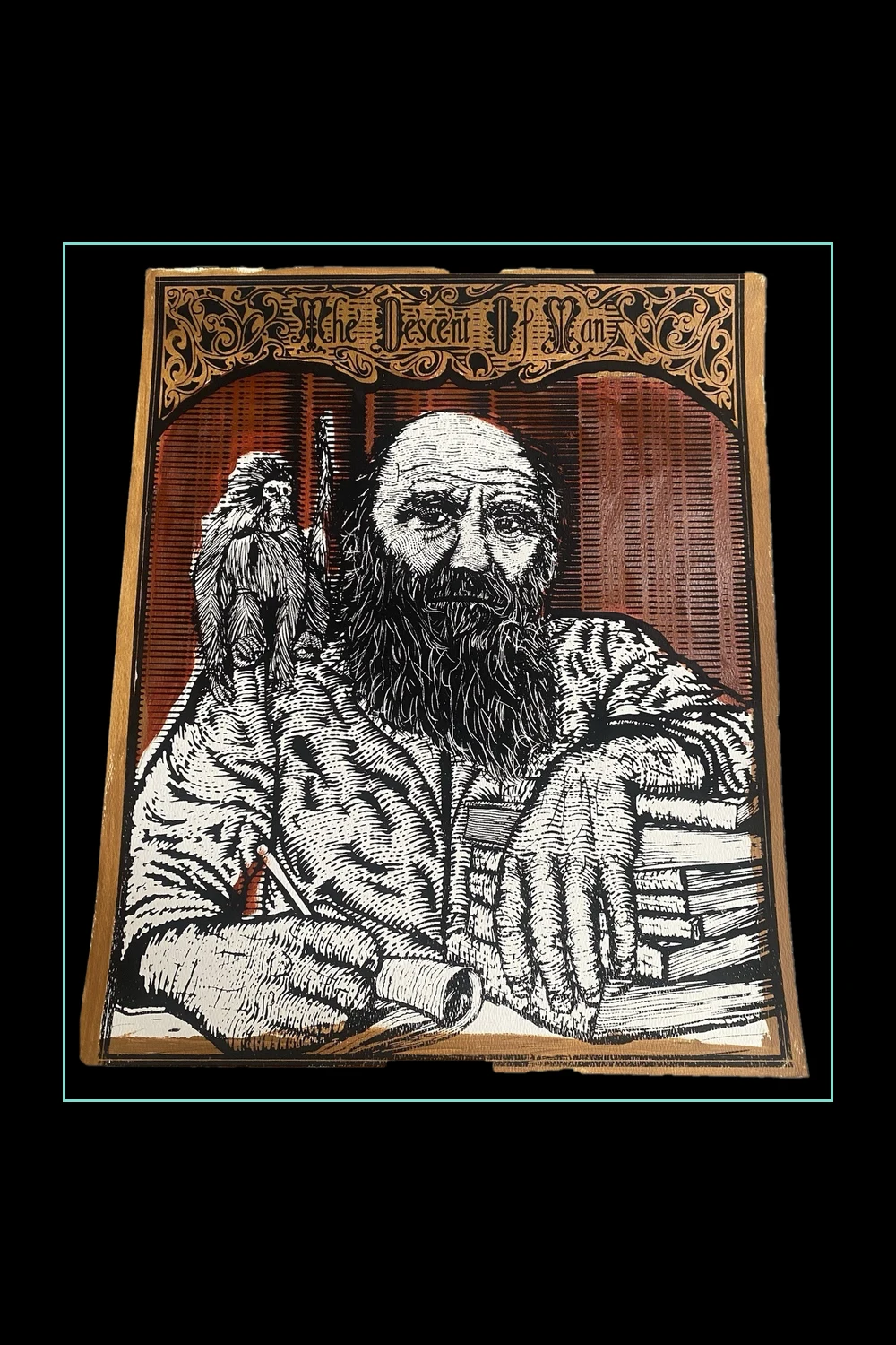 Zeb Love — “Descent of Man” print, edition of 9