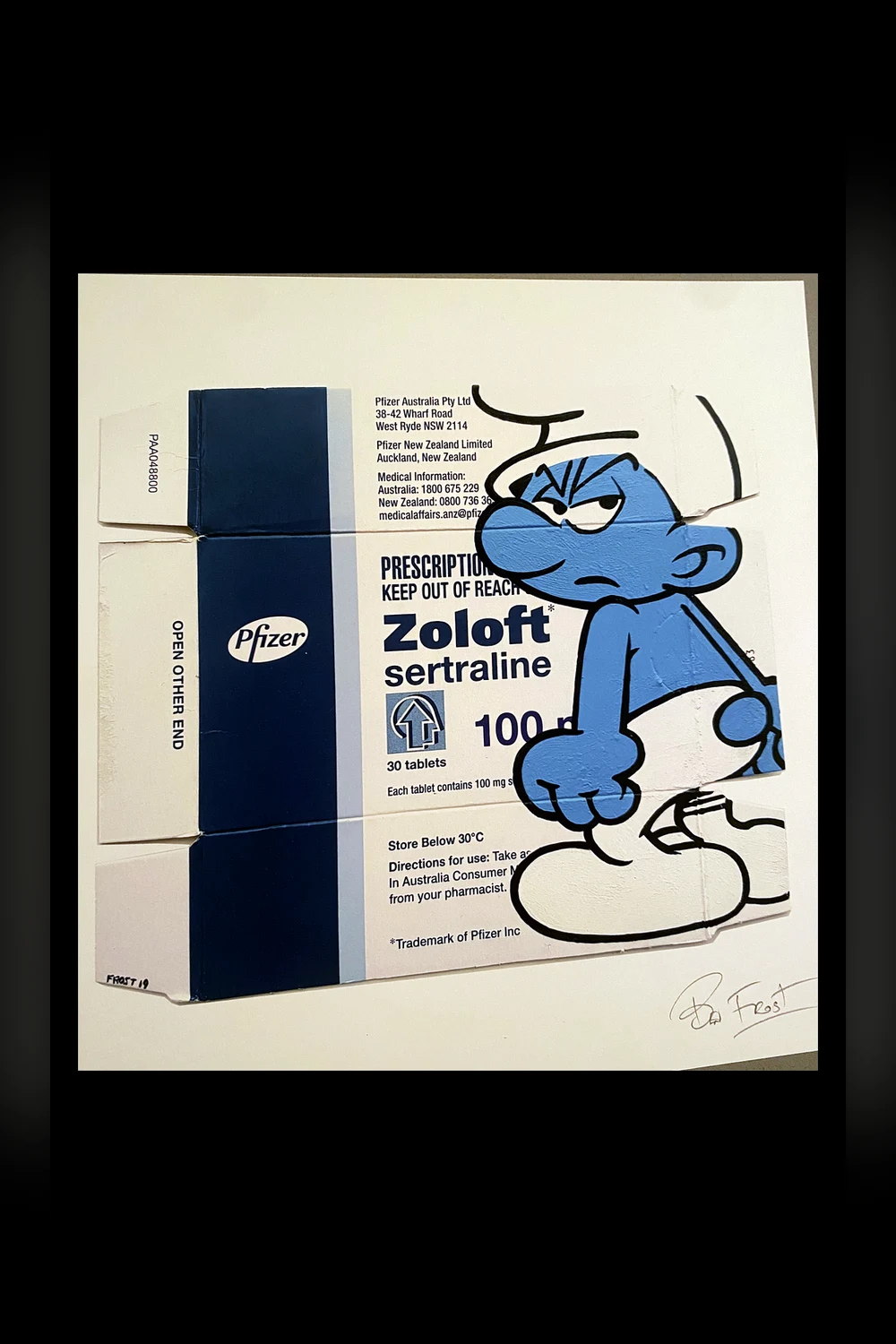 Ben Frost — “Grumpy On Zoloft” art print