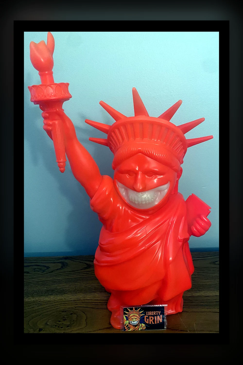 Ron English — Liberty Grin statue
