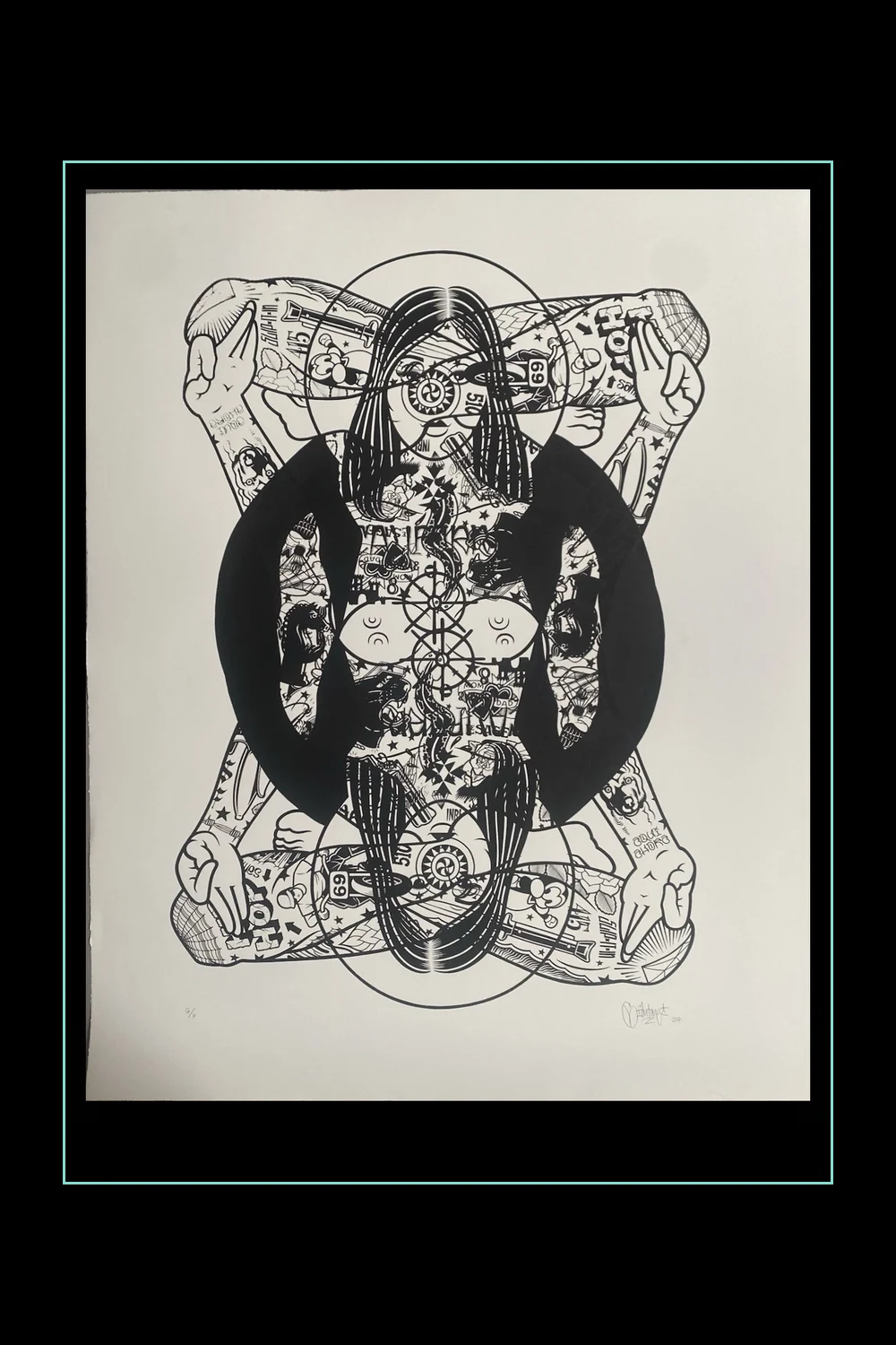 Mike Giant — “Yogini” unique oversized work, 1 of 1